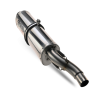 Exhaust compatible with Honda Cbf 1000 - ST 2010-2016, Trioval, Homologated legal slip-on exhaust including removable db killer and link pipe 