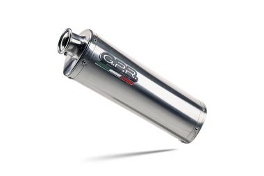 Exhaust compatible with Suzuki Sv 650 A 2016-2020, Trioval, Homologated legal slip-on exhaust including removable db killer and link pipe 