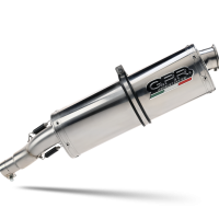 Exhaust compatible with Bmw R 100 Gs 1987-1996, Trioval, Homologated legal slip-on exhaust including removable db killer and link pipe 