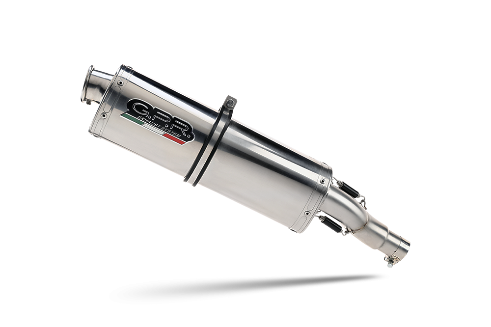 Exhaust compatible with Honda Cbf 1000 - ST 2010-2016, Trioval, Homologated legal slip-on exhaust including removable db killer and link pipe 