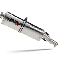 Exhaust compatible with Bmw R 1200 Gs -Adventure 2017-2018, Trioval, Homologated legal slip-on exhaust including removable db killer and link pipe 