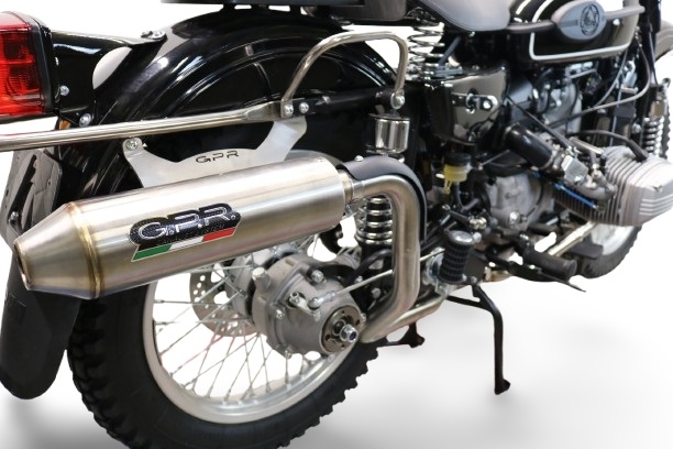 Exhaust compatible with Ural Gear Up 2020-2024, Ultracone, full system exhaust legal for UK and non-EU countries including removable db killer 