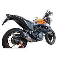 Exhaust compatible with Ktm Adventure 390 2020-2020, GP Evo4 Titanium, Homologated legal slip-on exhaust including removable db killer and link pipe 
