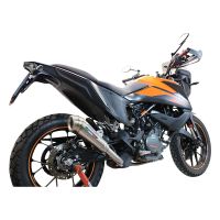 Exhaust compatible with Ktm Adventure 390 2020-2020, Powercone Evo, Homologated legal slip-on exhaust including removable db killer and link pipe 