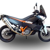 Exhaust compatible with Ktm Supermoto Smr 990 2008-2012, Gpe Ann. titanium, Homologated legal full system exhaust, including removable db killer 
