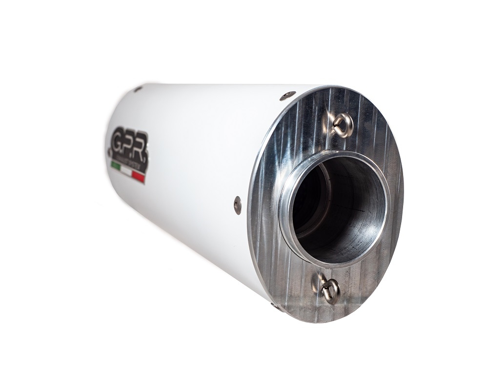 Exhaust compatible with Bmw R 1200 Gs -Adventure 2010-2012, Albus Ceramic, Homologated legal full system exhaust, including removable db killer 