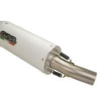 Exhaust compatible with Zontes Gk 125 2022-2024, Albus Ceramic, full system exhaust legal for UK and non-EU countries including removable db killer 