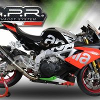 Exhaust compatible with Aprilia Rsv4 1100 Racing Factory 2019-2020, GP Evo4 Poppy, Homologated legal slip-on exhaust including removable db killer, link pipe and catalyst 