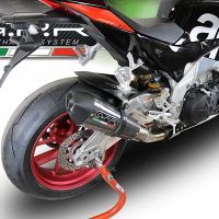 Exhaust compatible with Aprilia Rsv4 1100 Racing Factory 2019-2020, GP Evo4 Poppy, Homologated legal slip-on exhaust including removable db killer, link pipe and catalyst 