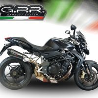 Exhaust compatible with Mv Agusta Brutale 1090 R-RR 2010-2016, Gpe Ann. Poppy, Homologated legal slip-on exhaust including removable db killer and link pipe 