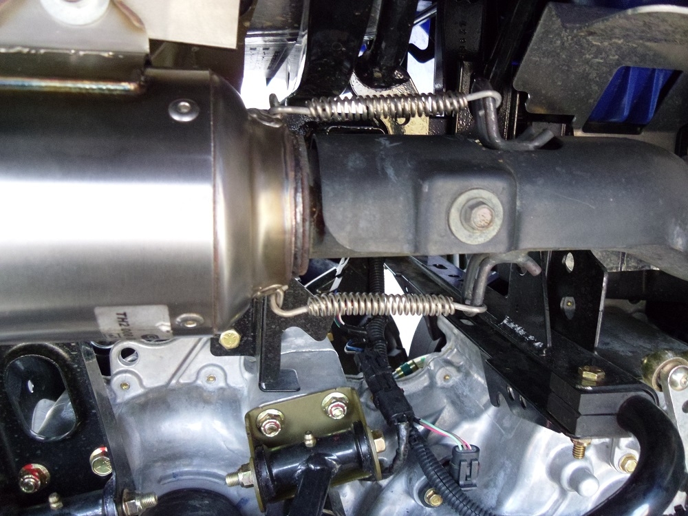 Exhaust compatible with Polaris Sportsman 800 X2 2007-2010 2007-2010, Deeptone Atv, Homologated legal silencer exhaust including removable db killer 