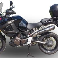 Exhaust compatible with Yamaha Xt 1200 Z Supertenere 2010-2016, Gpe Ann. Poppy, Homologated legal slip-on exhaust including removable db killer and link pipe 