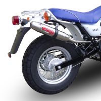 Exhaust compatible with Suzuki Rv 125 Van Van 2003-2017, Deeptone Inox, Homologated legal slip-on exhaust including removable db killer and link pipe 