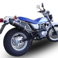 Exhaust compatible with Suzuki Rv 125 Van Van 2003-2017, Furore Nero, Homologated legal slip-on exhaust including removable db killer, link pipe and catalyst 