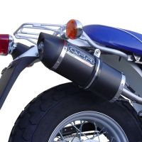 Exhaust compatible with Suzuki Rv 125 Van Van 2003-2017, Furore Nero, Homologated legal slip-on exhaust including removable db killer, link pipe and catalyst 