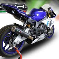 GPR exhaust compatible with  Yamaha Yzf R1-R1-M 2020-2025, M3 Black Titanium, Racing mid-full system exhaust 