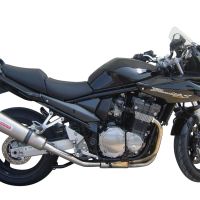 Exhaust compatible with Suzuki Gsf 1200 Bandit - S 2005-2006, Gpe Ann. titanium, Homologated legal slip-on exhaust including removable db killer and link pipe 
