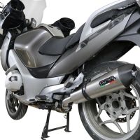Exhaust compatible with Bmw R 1200 Rt 2009-2013, Gpe Ann. titanium, Homologated legal slip-on exhaust including removable db killer and link pipe 