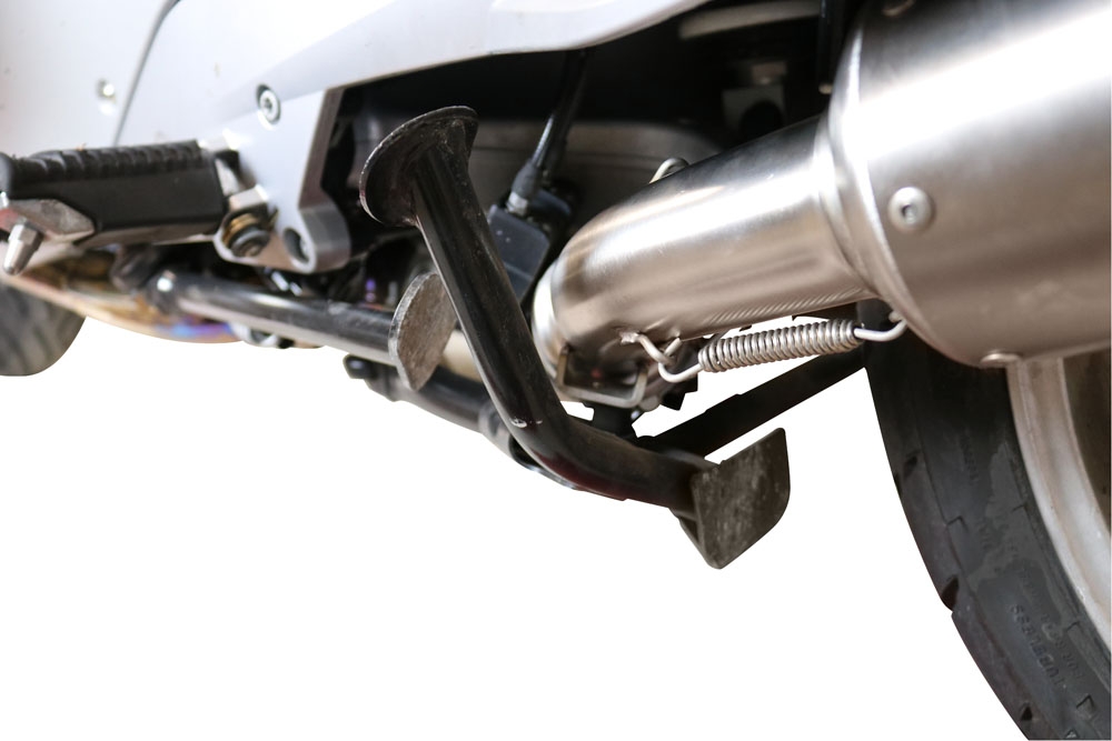 Exhaust compatible with Bmw R 1200 Rt 2009-2013, Gpe Ann. titanium, Homologated legal slip-on exhaust including removable db killer and link pipe 