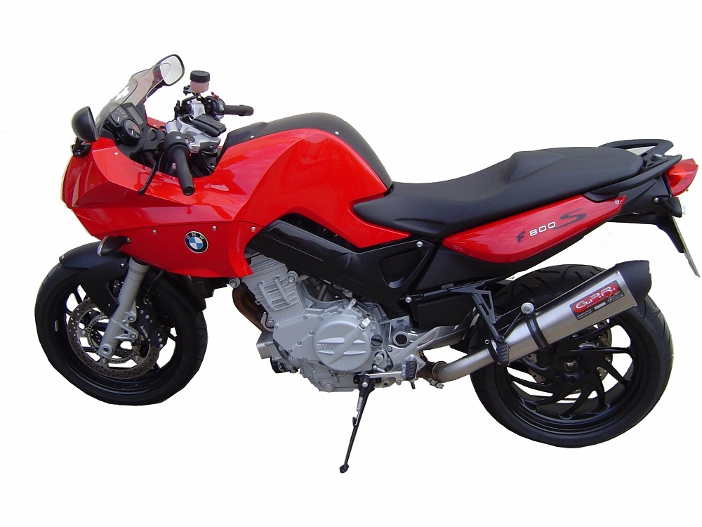 Exhaust compatible with Bmw F 800 -S -ST 2006-2011, Gpe Ann. titanium, Homologated legal slip-on exhaust including removable db killer, link pipe and catalyst 