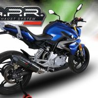 Exhaust compatible with Bmw G 310 R 2017-2021, GP Evo4 Poppy, Homologated legal full system exhaust, including removable db killer and catalyst 
