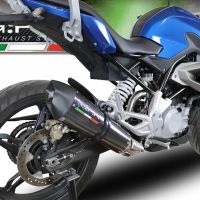 Exhaust compatible with Bmw G 310 R 2017-2021, GP Evo4 Poppy, Homologated legal full system exhaust, including removable db killer and catalyst 