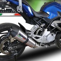 Exhaust compatible with Bmw G 310 R 2022-2024, GP Evo4 Titanium, Homologated legal full system exhaust, including removable db killer and catalyst 