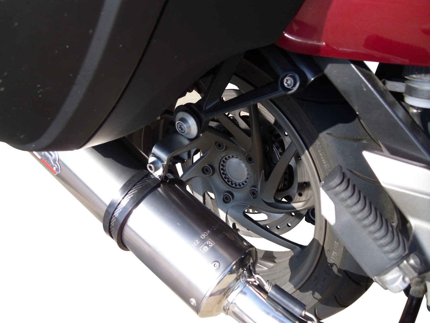 Exhaust compatible with Bmw K 1600 Gt 2022-2025, GP Evo4 Titanium, Dual Homologated legal slip-on exhaust including removable db killers and link pipes 