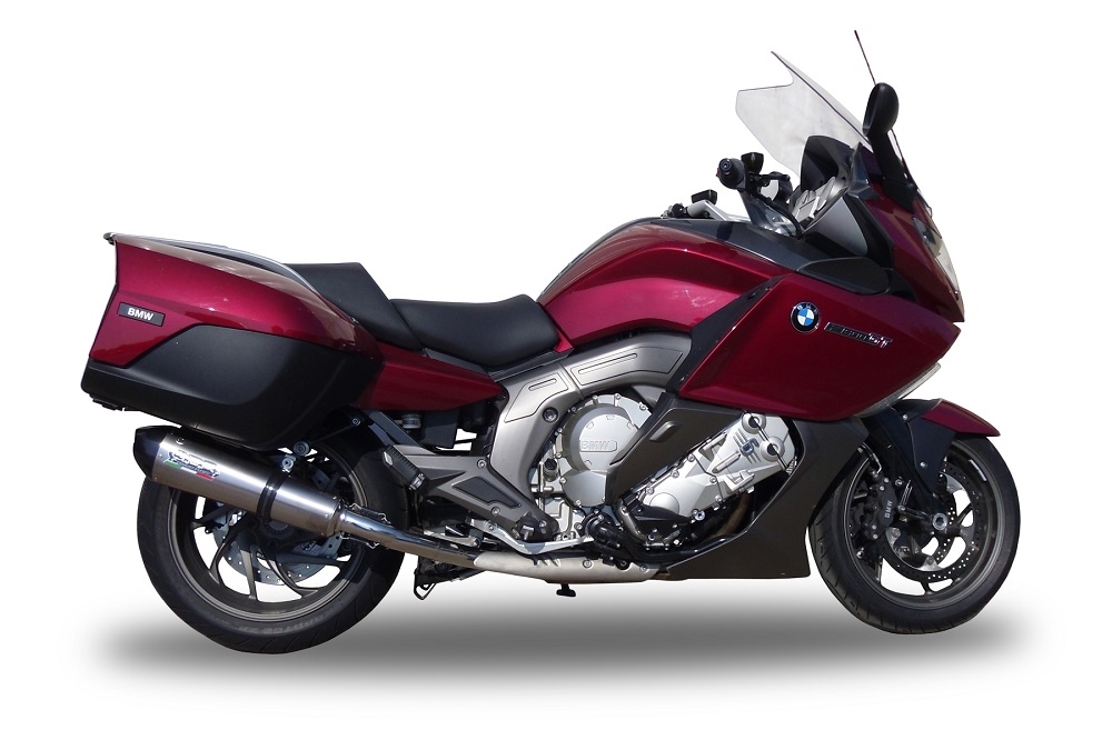 Exhaust compatible with Bmw K 1600 Gt 2022-2025, GP Evo4 Titanium, Dual Homologated legal slip-on exhaust including removable db killers and link pipes 