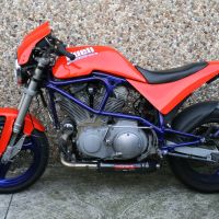 Exhaust compatible with Buell S1 Lightning 1999-2002, Gpe Ann. Poppy, Homologated legal slip-on exhaust including removable db killer and link pipe 