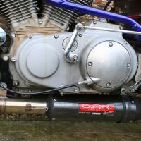 Exhaust compatible with Buell S1 Lightning 1999-2002, Gpe Ann. Poppy, Homologated legal slip-on exhaust including removable db killer and link pipe 