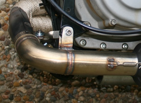 Exhaust compatible with Buell S1 Lightning 1999-2002, Gpe Ann. titanium, Homologated legal slip-on exhaust including removable db killer and link pipe 