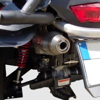 Exhaust compatible with Can Am Outlander 800 R short chassis 2013-2015, Deeptone Atv, Homologated legal slip-on exhaust including removable db killer and link pipe 
