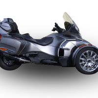 Exhaust compatible with Can Am Spyder 1000 Rs -RSs 2013-2016, Gpe Ann. Poppy, Homologated legal slip-on exhaust including removable db killer, link pipe and catalyst 
