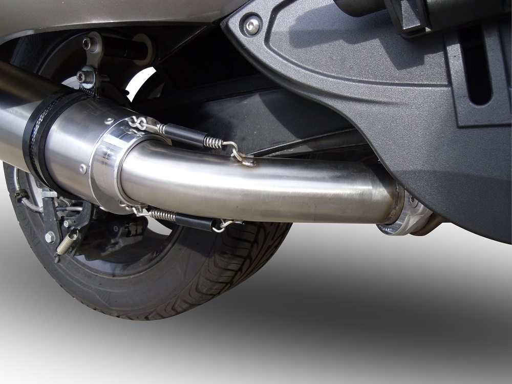 Exhaust compatible with Can Am Spyder 1000 St -Sts 2013-2016, Gpe Ann. titanium, Homologated legal slip-on exhaust including removable db killer, link pipe and catalyst 