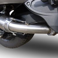 Exhaust compatible with Can Am Spyder 1000 St -Sts 2013-2016, Gpe Ann. titanium, Homologated legal slip-on exhaust including removable db killer, link pipe and catalyst 