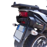 Exhaust compatible with Aprilia Etv Caponord 1000 Rally 2001-2007, Furore Nero, Dual Homologated legal slip-on exhaust including removable db killers and link pipes 