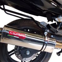 Exhaust compatible with Honda Cbf 1000 - ST 2010-2016, Trioval, Homologated legal slip-on exhaust including removable db killer and link pipe 
