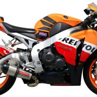 Exhaust compatible with Honda Cbr 1000 Rr 2008-2011, Gpe Ann. titanium, Homologated legal slip-on exhaust including removable db killer, link pipe and catalyst 