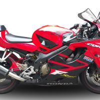 Exhaust compatible with Honda Cbr 600 F - Sport 2001-2007, Gpe Ann. Poppy, Homologated legal slip-on exhaust including removable db killer, link pipe and catalyst 
