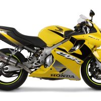 Exhaust compatible with Honda Cbr 600 F - Sport 2001-2007, Gpe Ann. titanium, Homologated legal slip-on exhaust including removable db killer and link pipe 