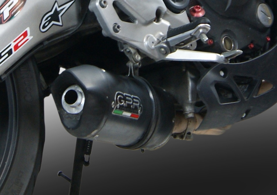 Exhaust compatible with Cf Moto Nk 650 2012-2016, Furore Nero, Homologated legal slip-on exhaust including removable db killer and link pipe 