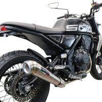 Exhaust compatible with Brixton CroSsfire 500 X 2020-2021, Powercone Evo, Homologated legal slip-on exhaust including removable db killer and link pipe 
