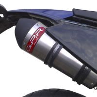 Exhaust compatible with Derbi Mulhacèn 2006-2011, Gpe Ann. titanium, Homologated legal slip-on exhaust including removable db killer, link pipe and catalyst 