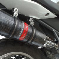 Exhaust compatible with Derbi Mulhacèn 2006-2011, Furore Nero, Homologated legal slip-on exhaust including removable db killer, link pipe and catalyst 