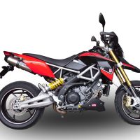 Exhaust compatible with Aprilia Dorsoduro 1200 2011-2016, GP Evo4 Titanium, Dual Homologated legal slip-on exhaust including removable db killers and link pipes 