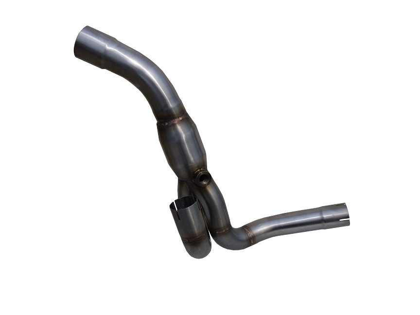 Exhaust compatible with Aprilia Dorsoduro 900 2017-2020, Decatalizzatore, Decat pipe 
