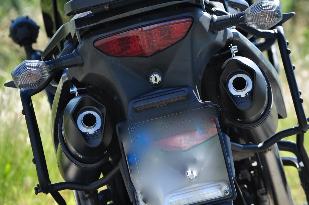 Exhaust compatible with Kawasaki Klv 1000 2004-2007, Furore Nero, Dual Homologated legal slip-on exhaust including removable db killers and link pipes 