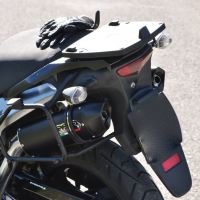 Exhaust compatible with Kawasaki Klv 1000 2004-2007, Furore Nero, Dual Homologated legal slip-on exhaust including removable db killers and link pipes 