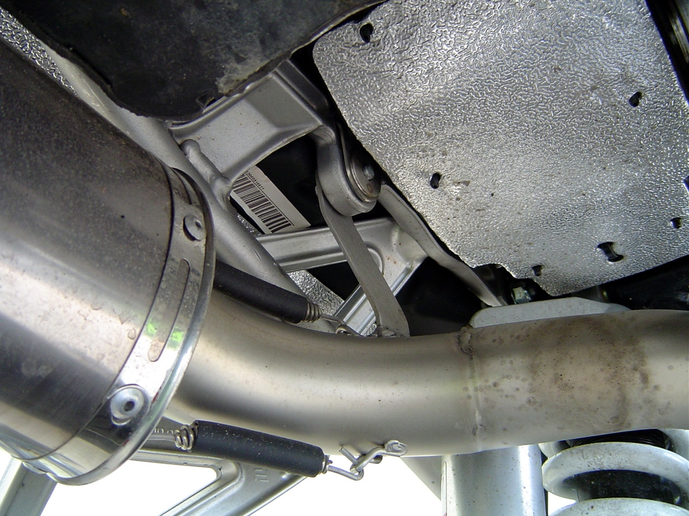 Exhaust compatible with Ktm Superduke 990 - R ( LC8) 2004-2012, Gpe Ann. titanium, Dual Homologated legal slip-on exhaust including removable db killers and link pipes 